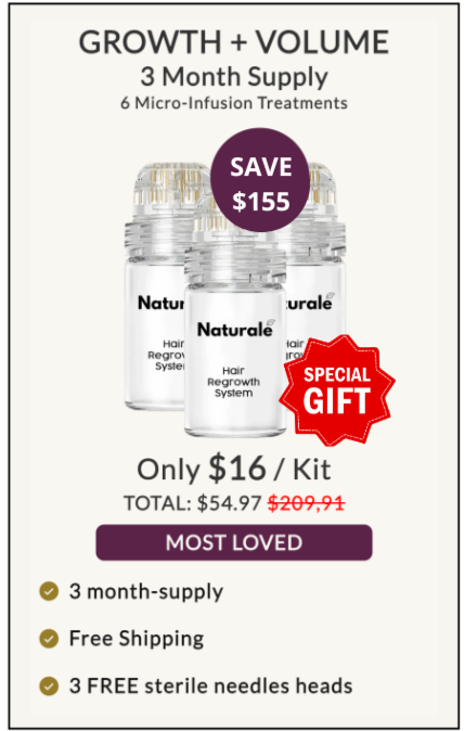 SPECIAL OFFER: 3 SERUM BOTTLES + 3 FREE GOLD MICRONEEDLES Offer 2